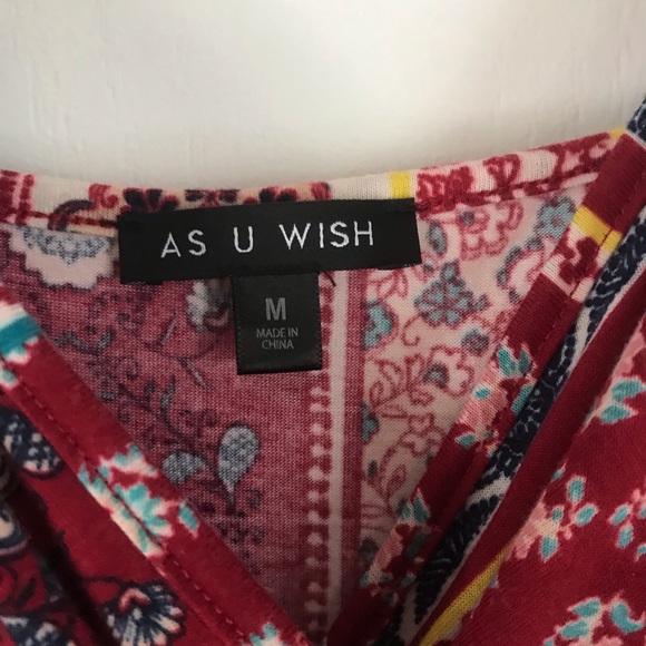 AS U WISH: GEOMETRIC PATTERN FLOWING ROMPER - Picture 6 of 8